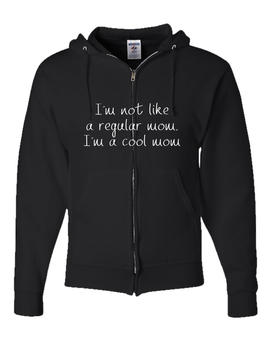 Not Like Regular Mom Dark - Adult Zipper Hoodie