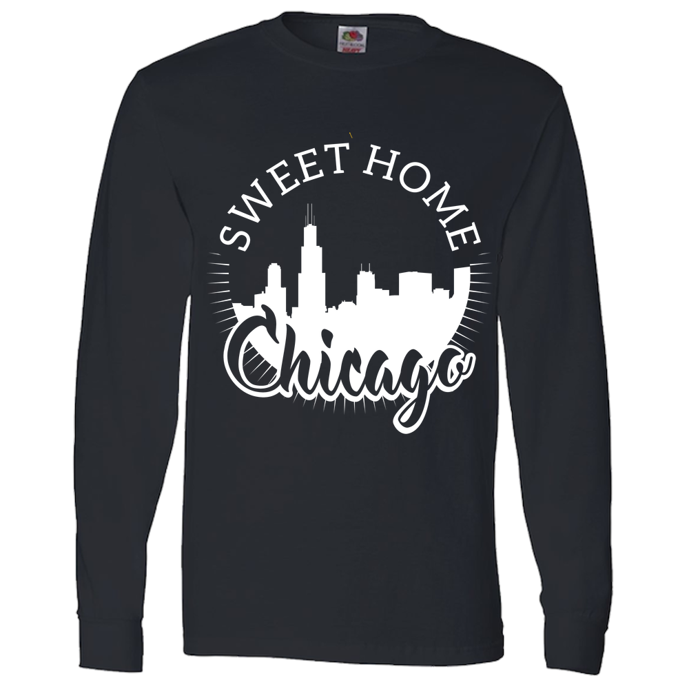 Sweet Home Chicago Adult Long Sleeve Tee
