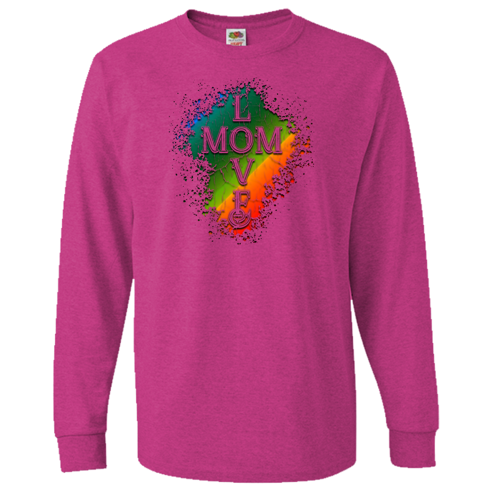 Mom Love Adult Long Sleeve Tee - Light