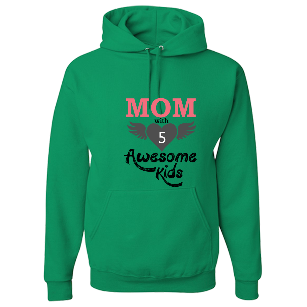 Mom With Awesome Kids - Light - Adult Hoodie