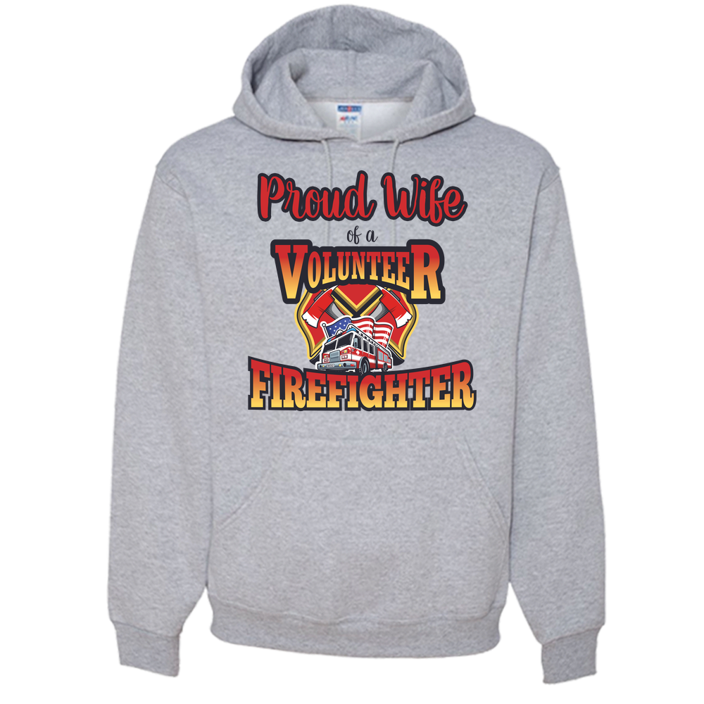 Volunteer Firefighter Wife - Adult Hoodie