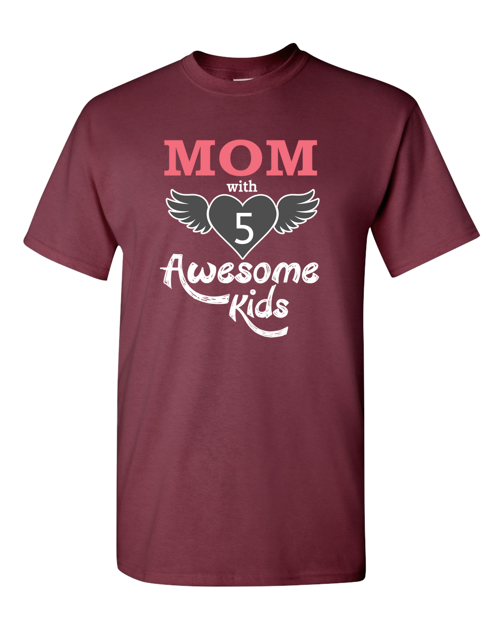 Mom With Awesome Kids - Dark - Adult Unisex T-Shirt