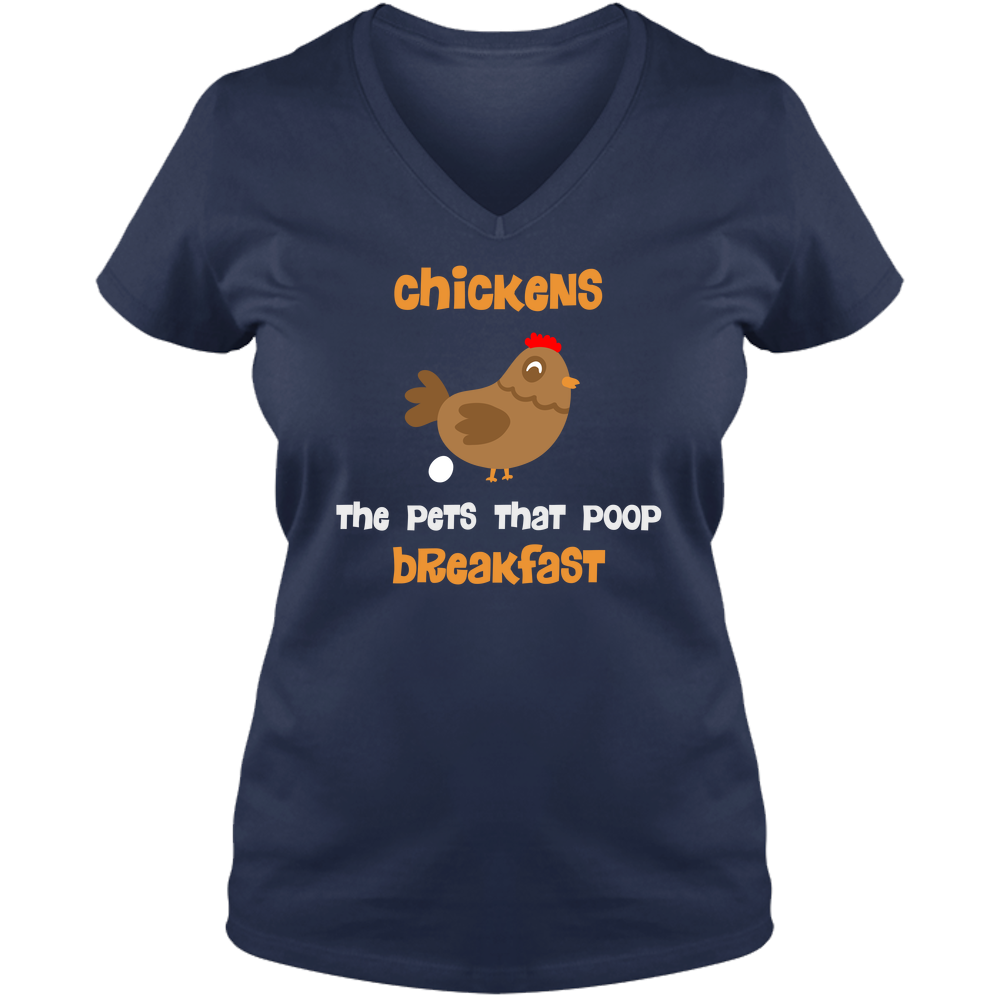 Poop Breakfast - Ladies V Neck Tee