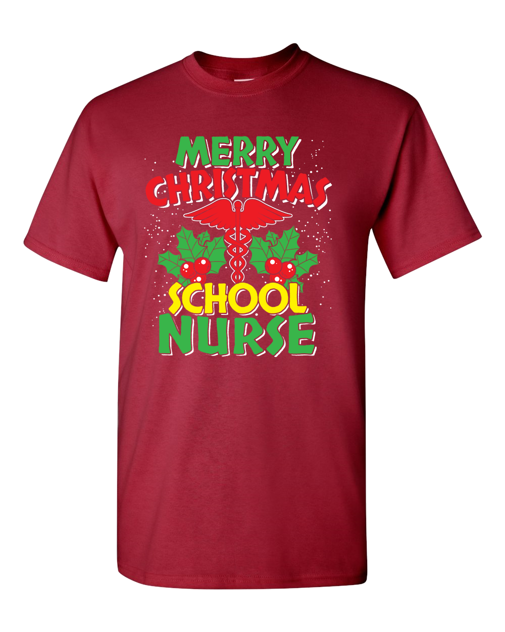 Merry Christmas School Nurse - Adult Unisex T-Shirt