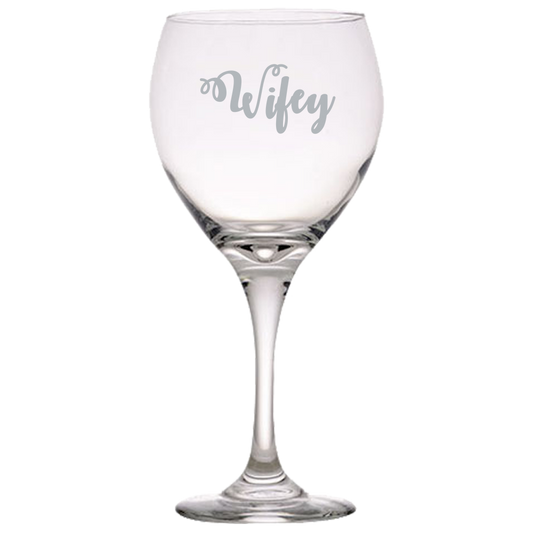 Wifey - Red Wine Glass