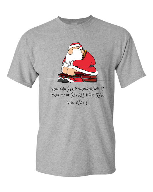 Bad Santa Holiday Adult Unisex T-Shirt