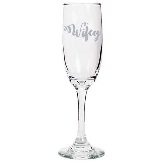 Wifey - Champagne Flute