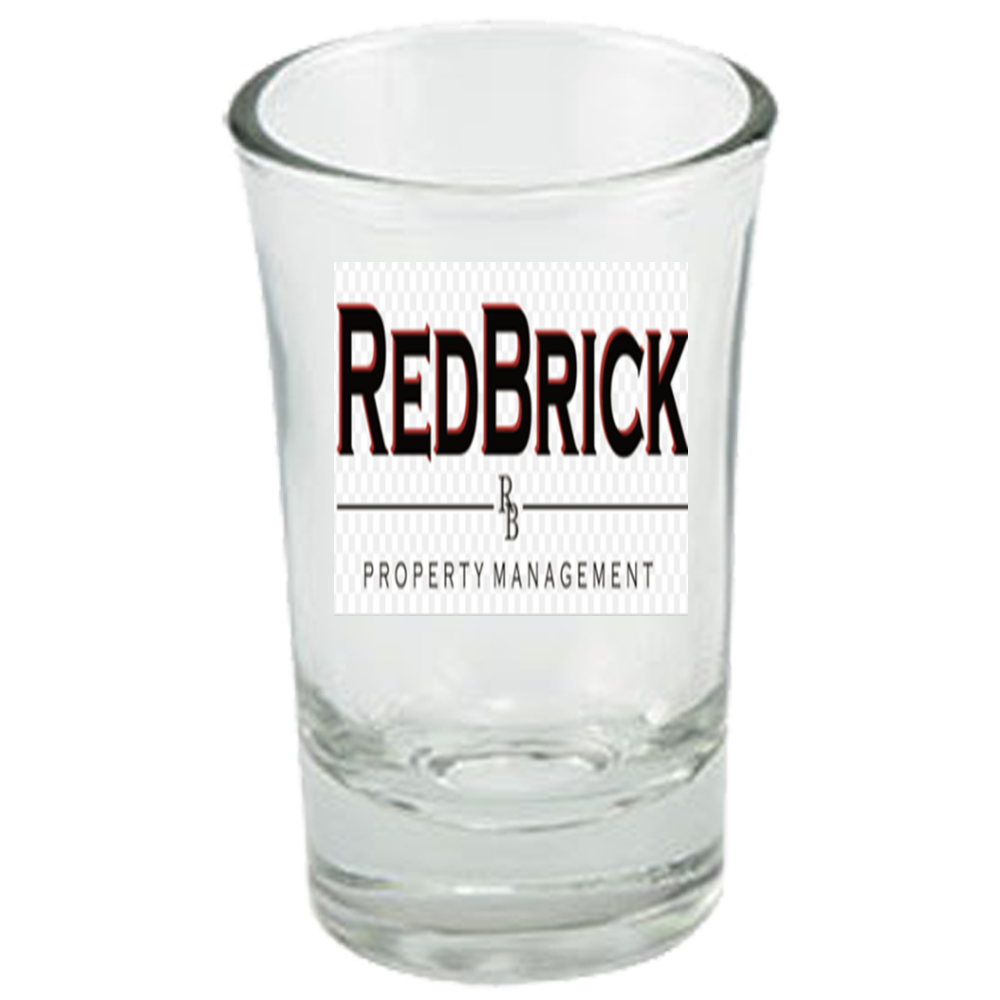 Red Brick Dessert Shot Glass Laser Etched