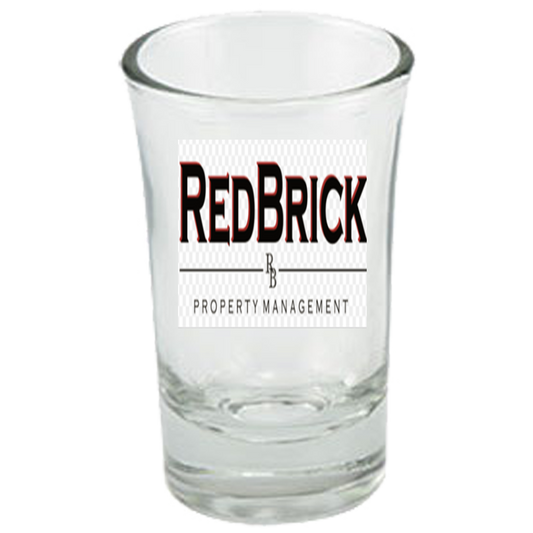 Red Brick Dessert Shot Glass Laser Etched