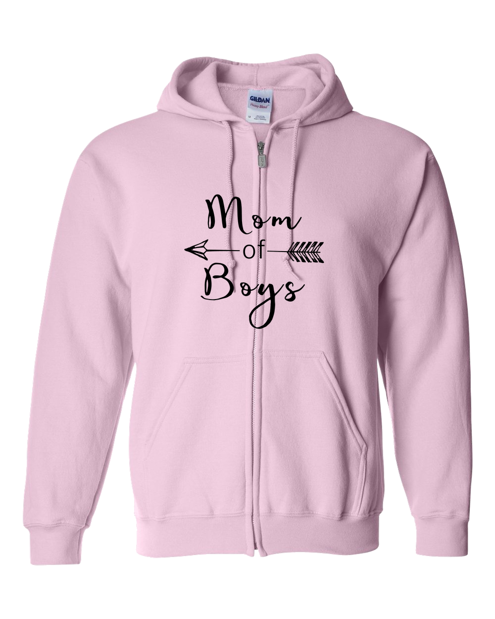 Mom Of Boys Light - Adult Zipper Hoodie
