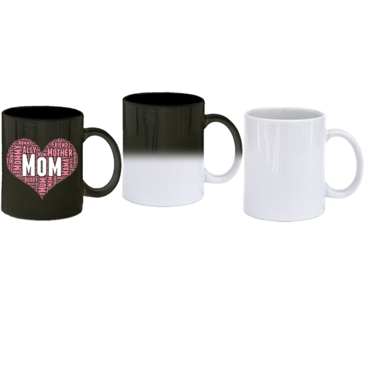 Mom Heart Coffee Mug - Color Change