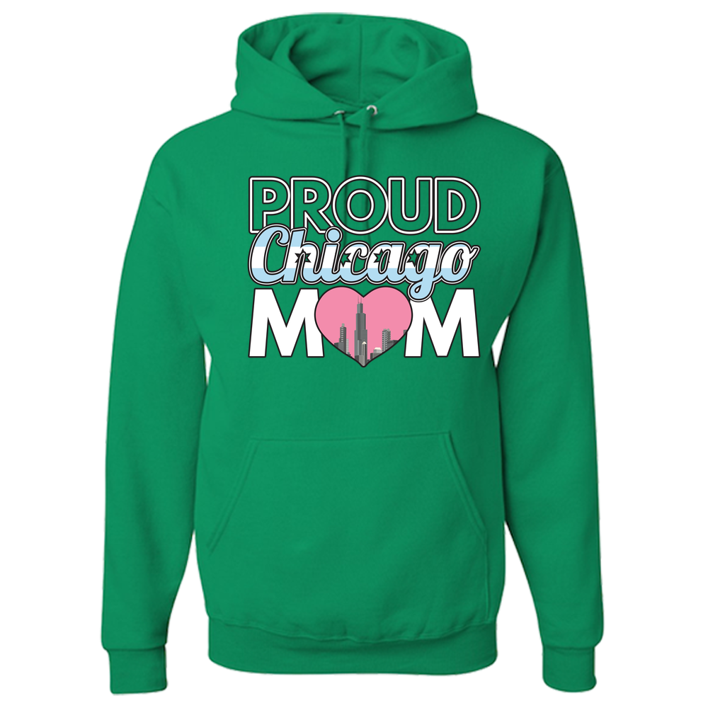Proud Chicago Mom - Light - Adult Hoodie