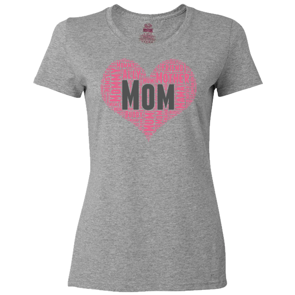Mom Heart Ladies Classic Tees - Light