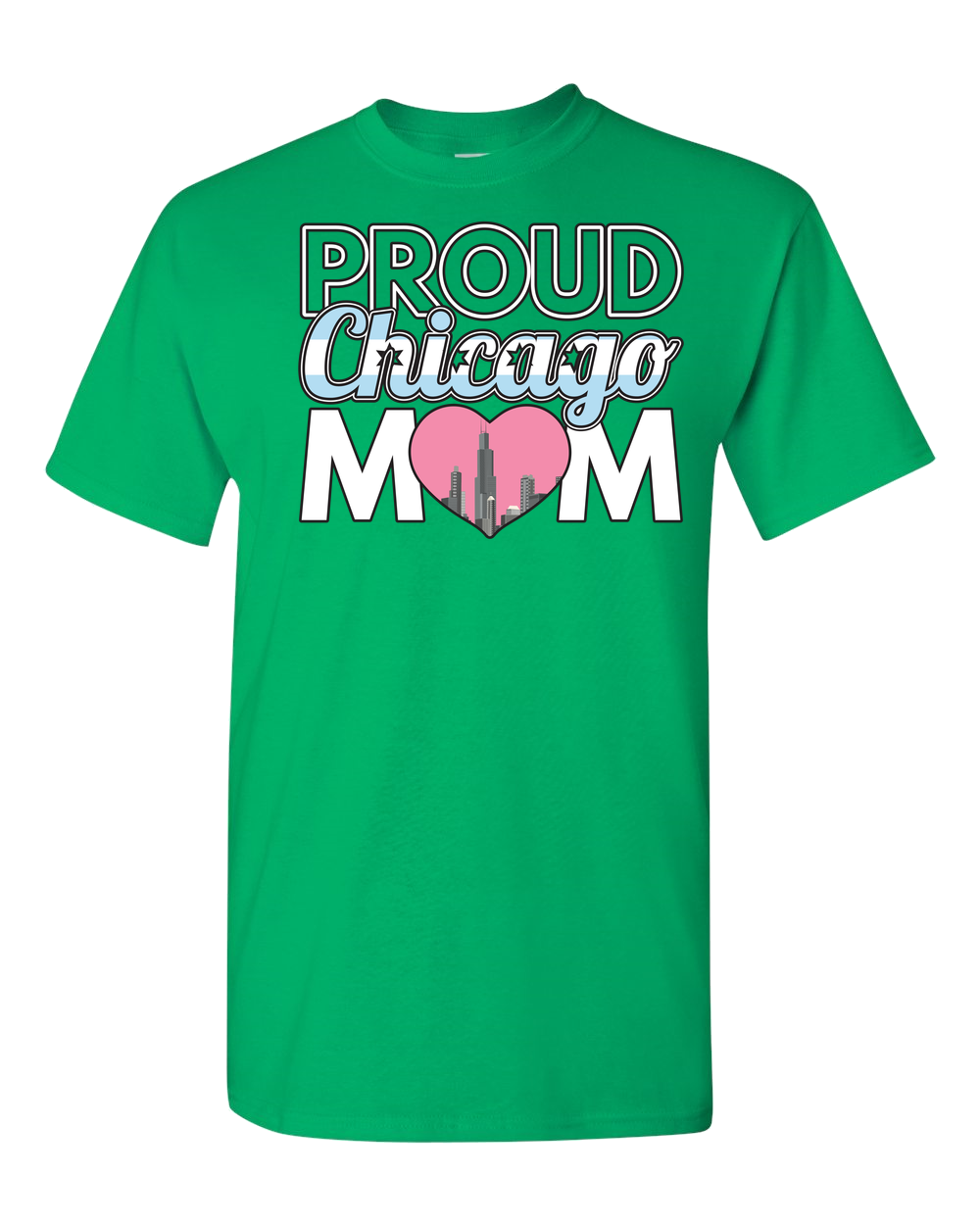 Proud Chicago Mom - Light - Adult Unisex T-Shirt