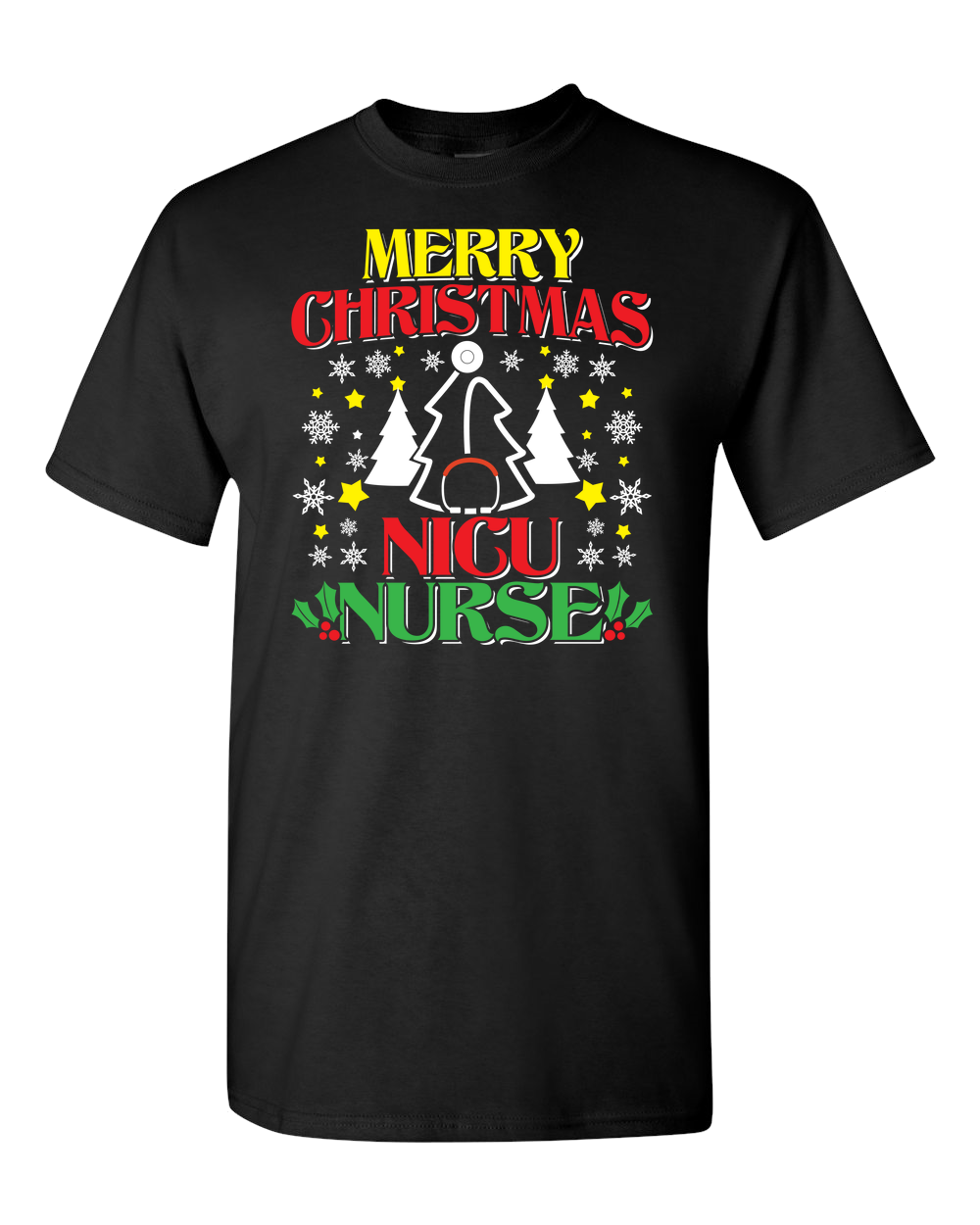 Merry Christmas NICU Nurse - Adult Unisex T-Shirt