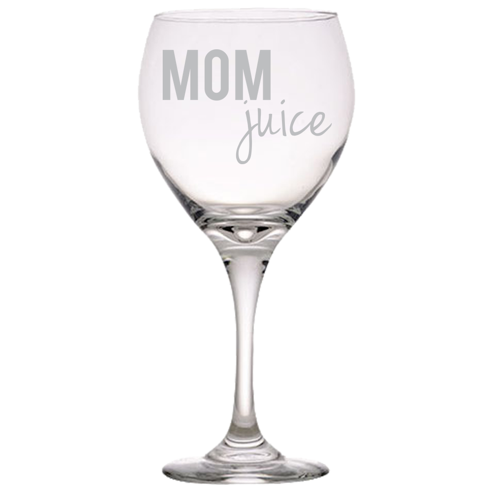 Mom Juice Red Wine Glass