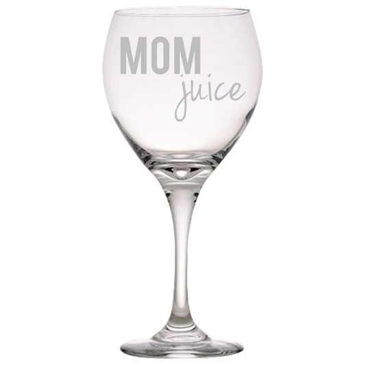 Mom Juice Red Wine Glass