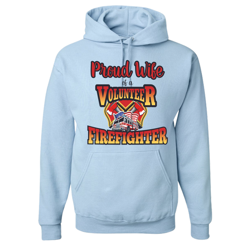 Volunteer Firefighter Wife - Adult Hoodie