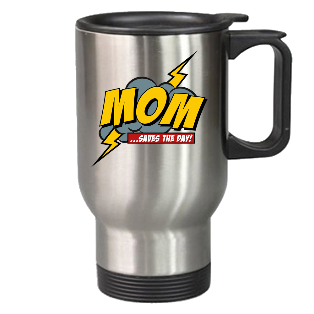 Mom Saves The Day Travel Mug