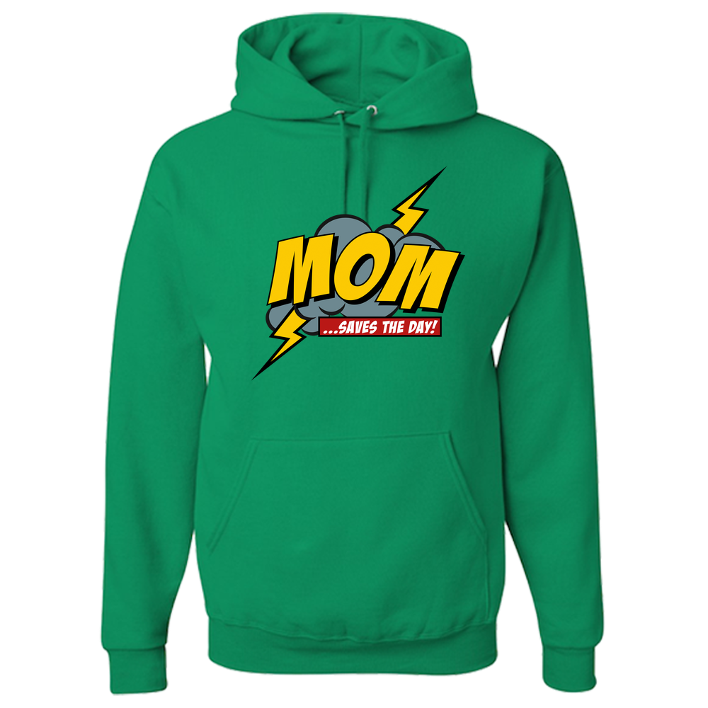 Mom Saves The Day Adult Hoodie - Light