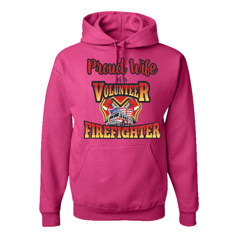 Volunteer Firefighter Wife - Adult Hoodie