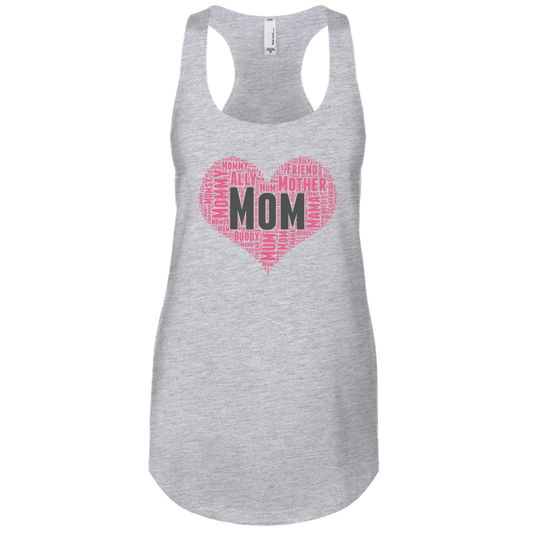Mom Heart Next Level Tank - Light