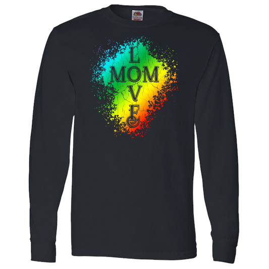 Mom Love Adult Long Sleeve Tee - Dark