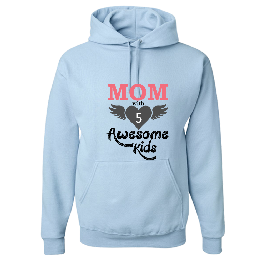 Mom With Awesome Kids - Light - Adult Hoodie
