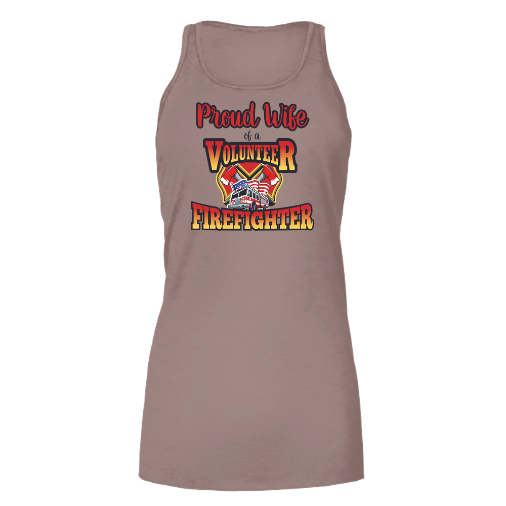 Volunteer Firefighter Wife - Bella Flowy Tank