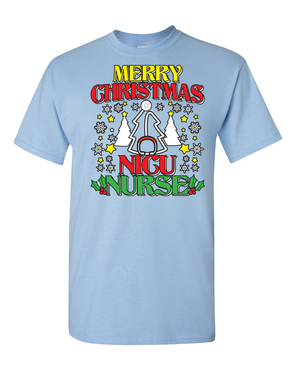 Merry Christmas NICU Nurse - Adult Unisex T-Shirt