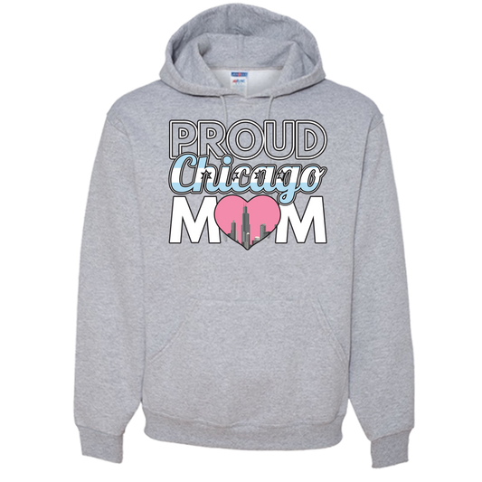 Proud Chicago Mom - Light - Adult Hoodie