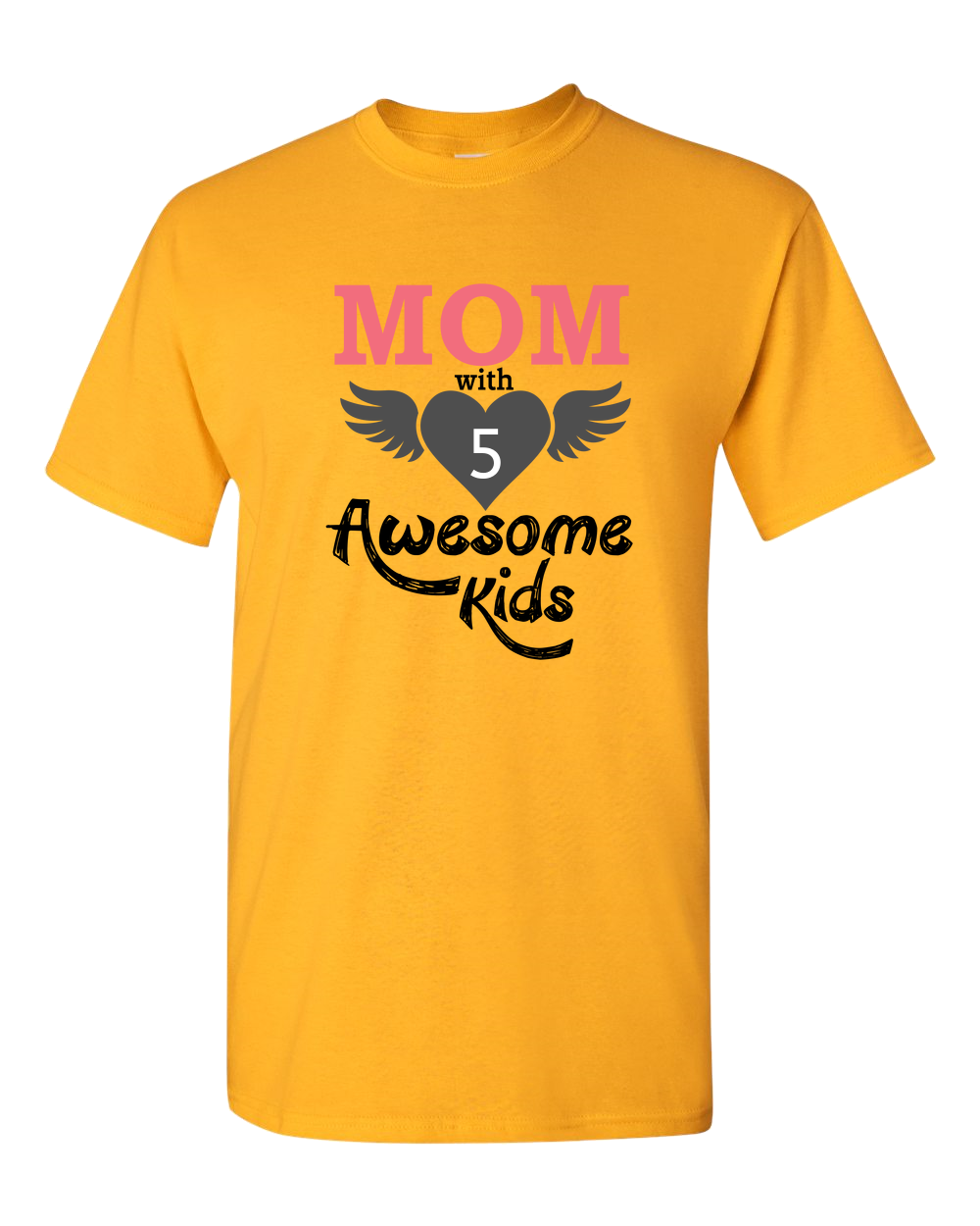 Mom With Awesome Kids - Light - Adult Unisex T-Shirt