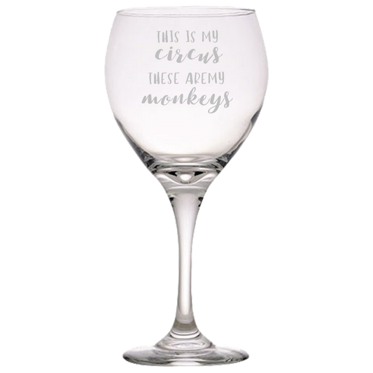 This Is My Circus - Wine Glass