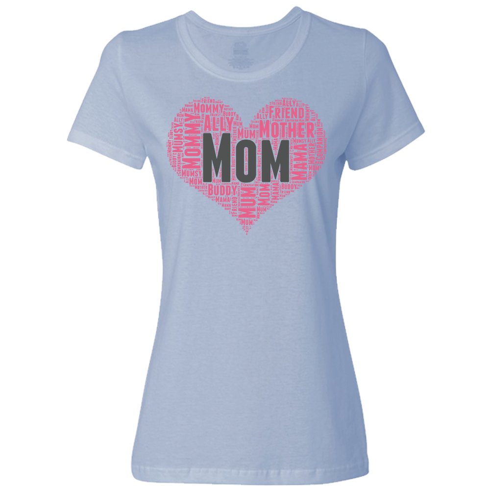 Mom Heart Ladies Classic Tees - Light