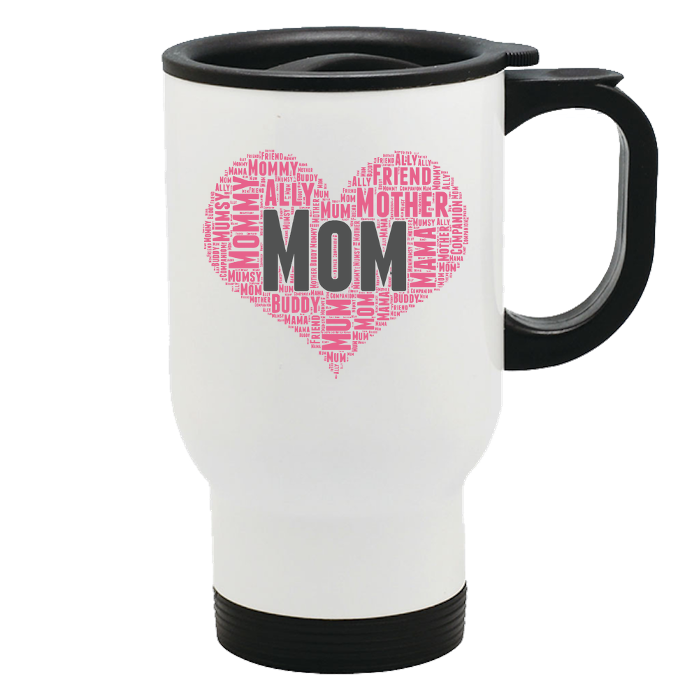 Mom Heart Travel Mug