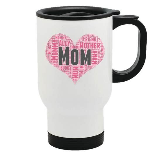 Mom Heart Travel Mug