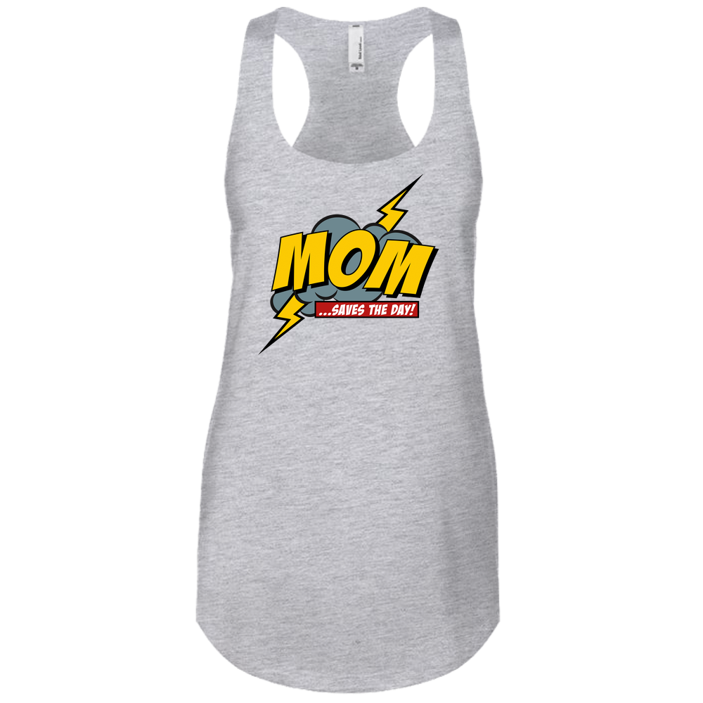 Mom Saves The Day Next Level Tank - Light