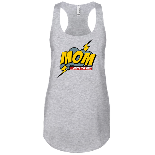 Mom Saves The Day Next Level Tank - Light