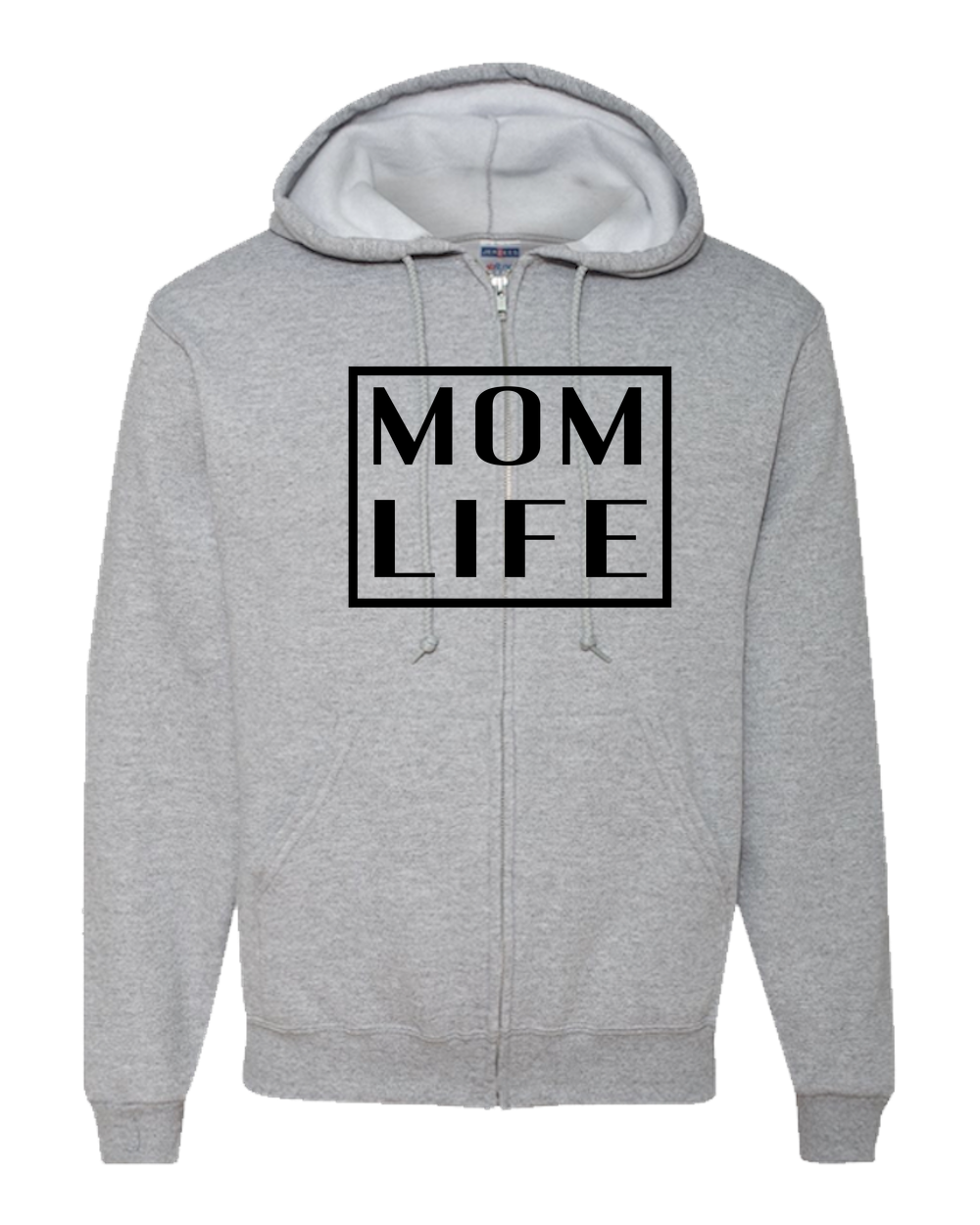Mom Life Light - Adult Zipper Hoodie