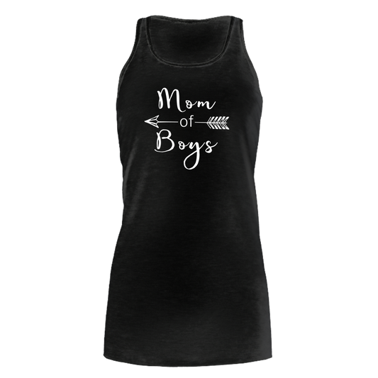 Mom Of Boys Dark - Bella Flowy Tank