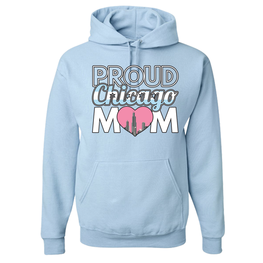 Proud Chicago Mom - Light - Adult Hoodie