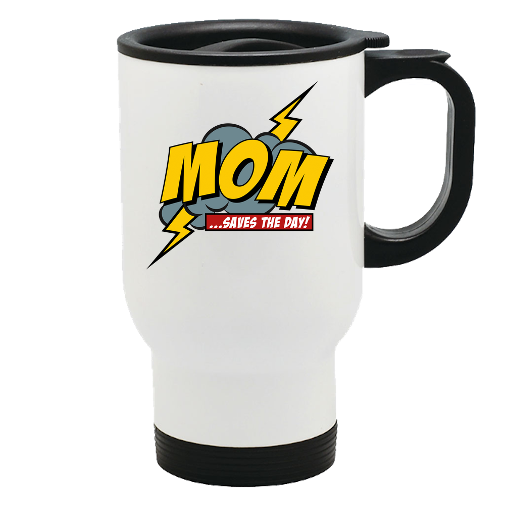 Mom Saves The Day Travel Mug