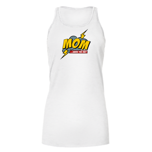 Mom Saves The Day Bella Flowy Tank - Light