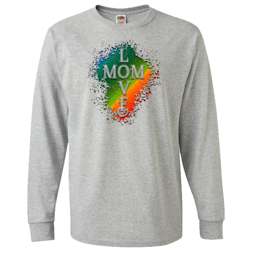 Mom Love Adult Long Sleeve Tee - Light