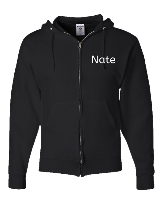 Red Brick Adult Zipper Hoodie