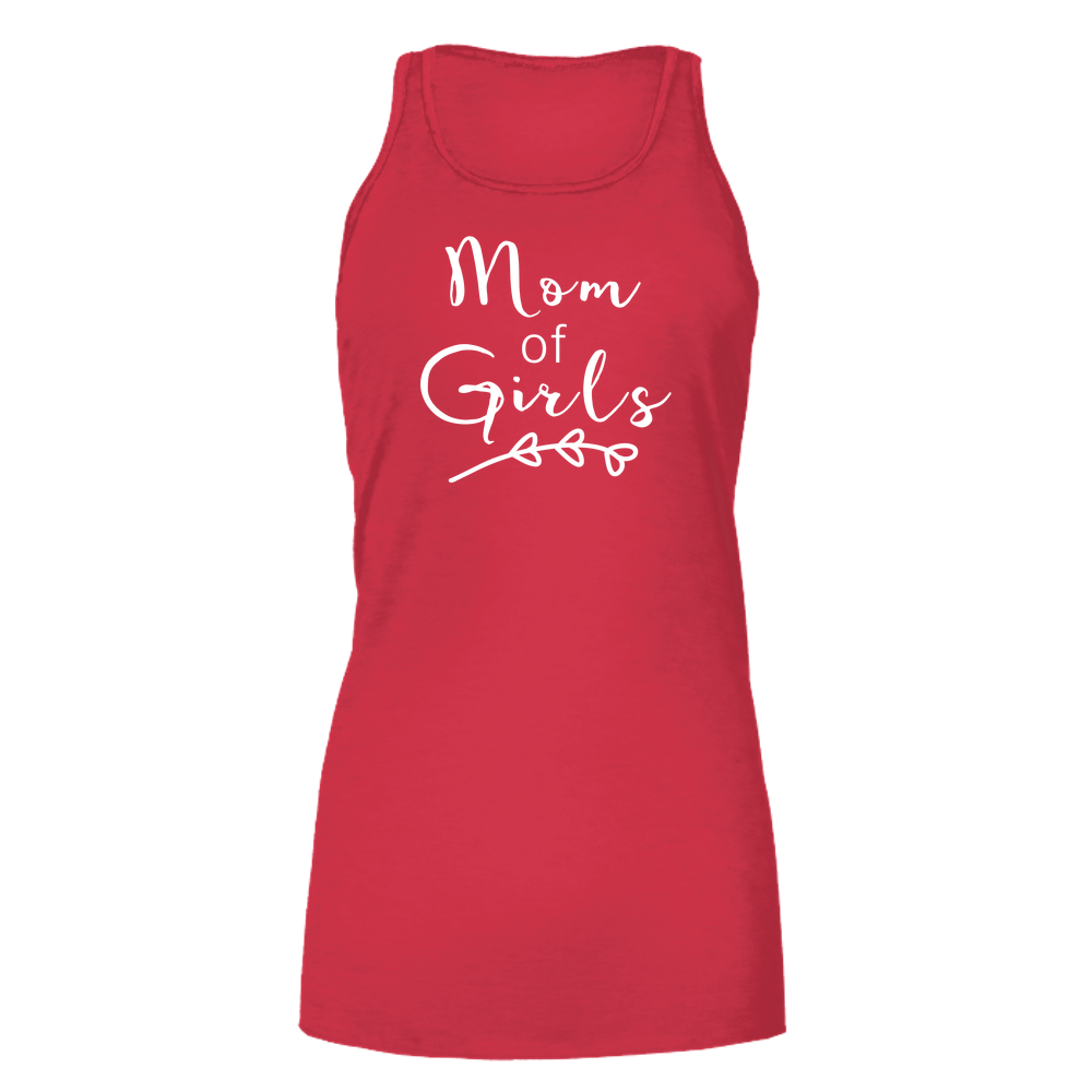 Mom Of Girls Dark - Bella Flowy Tank