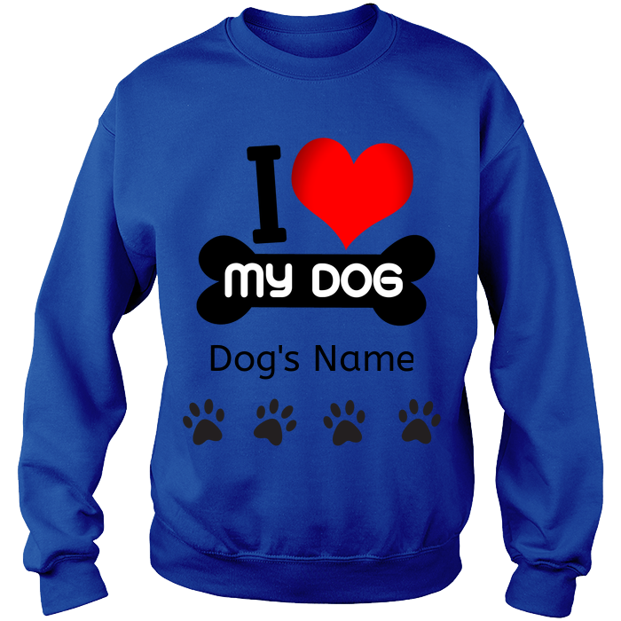 Love My Dog Crewneck Sweat Shirt