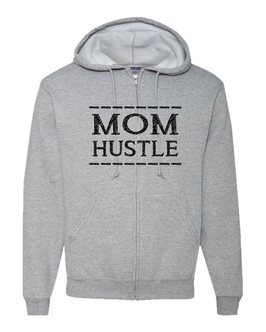 Mom Hustle Light - Adult Zipper Hoodie
