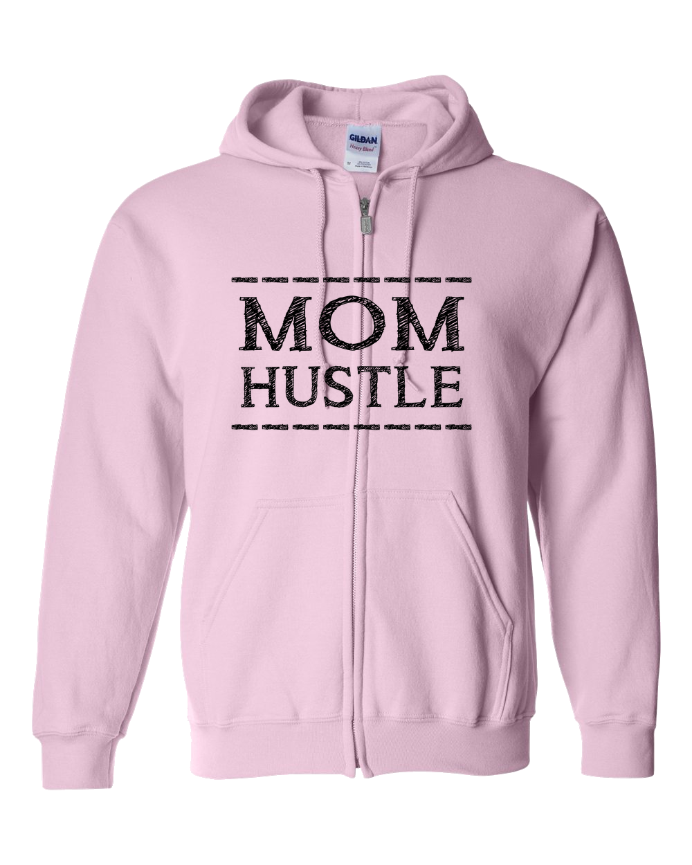 Mom Hustle Light - Adult Zipper Hoodie