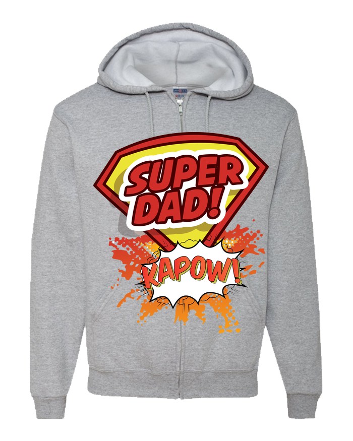 Super Dad Zipper Hoodie